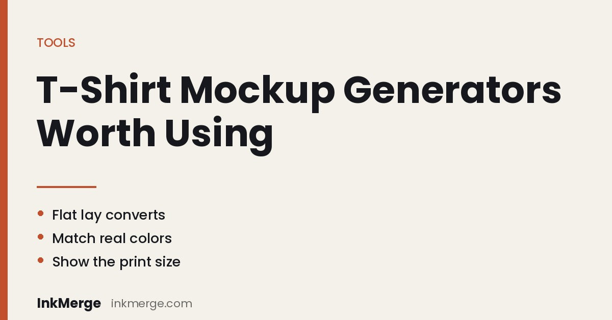 Best T-Shirt Mockup Generators in 2026: 15 Free and Paid Tools to Showcase Your Designs - InkMerge