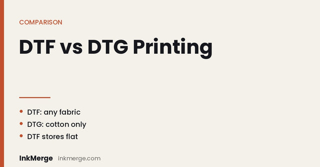 DTF vs DTG Printing: Which Is Better for Custom Apparel in 2026? - InkMerge