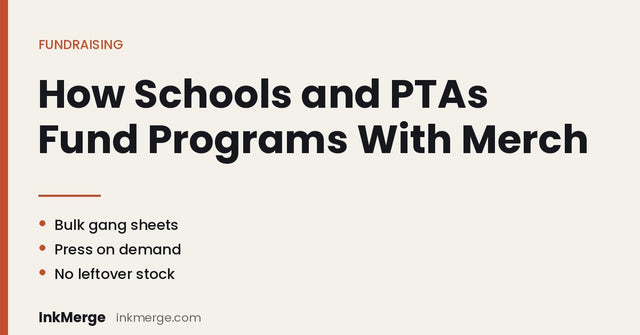 How Schools and PTAs Use DTF Transfers for Fundraising Merch - InkMerge