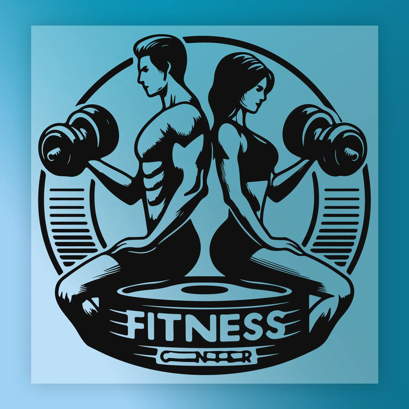 Fitness Motivation Dumbbell Design - Ready to Press - InkMerge DTF Transfer
