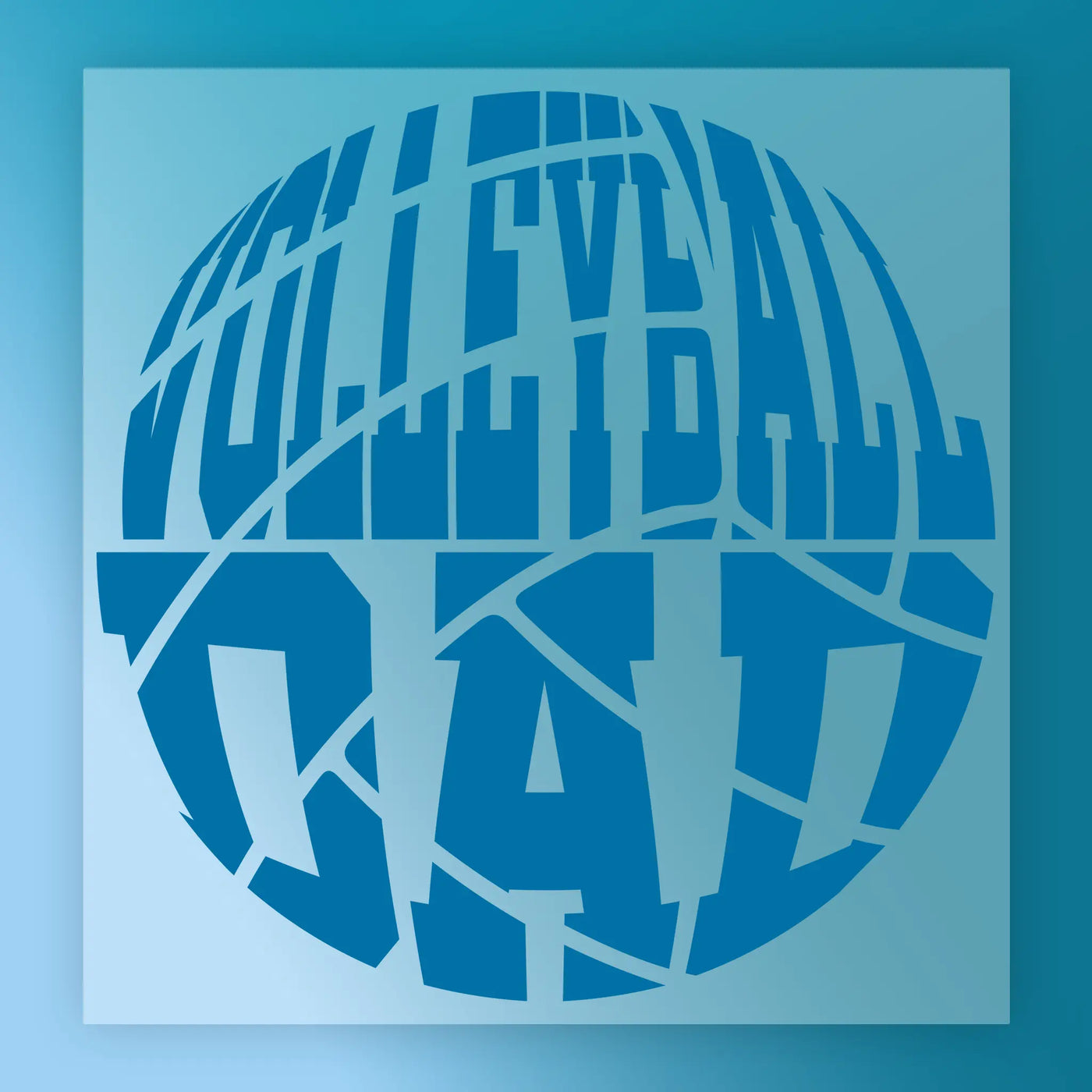 the text "VOLLEYBALL" in a stylized, circular design with a blue color scheme.