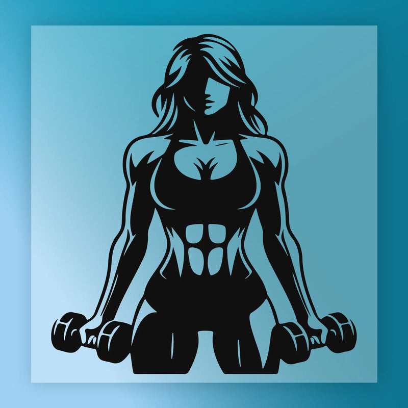 Empowered Fitness Woman Design - Ready to Press - InkMerge DTF Transfer