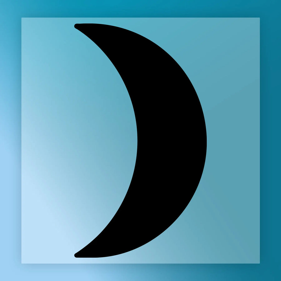 Crescent Moon Mystical Design DTF Transfer - InkMerge Heat Press Design