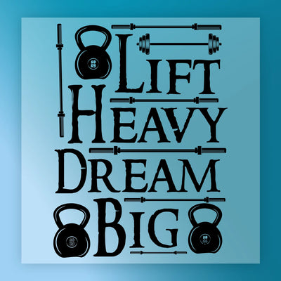 Lift Heavy Kettlebells - Ready to Press - InkMerge DTF Transfer