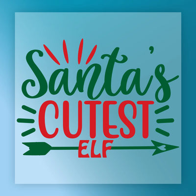 Santa's Cutest Elf Design - Ready to Press - InkMerge DTF Transfer