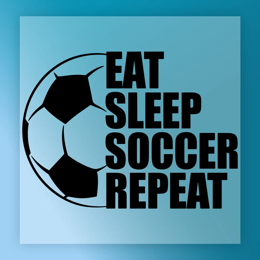 Eat Sleep Soccer Repeat DTF Transfer - InkMerge Heat Press Design