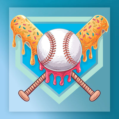 Baseball and Donuts Design - Ready to Press - InkMerge DTF Transfer