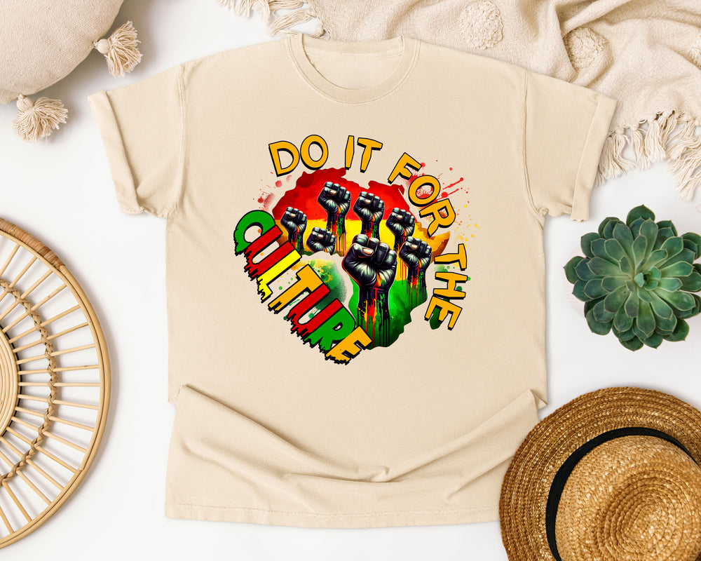 Do It For The Culture Fists graphic tee in Ivory Comfort Colors 1717