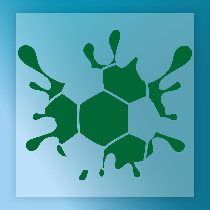 Green Soccer Ball Splatter Design - Heat Press Ready - InkMerge DTF Transfer