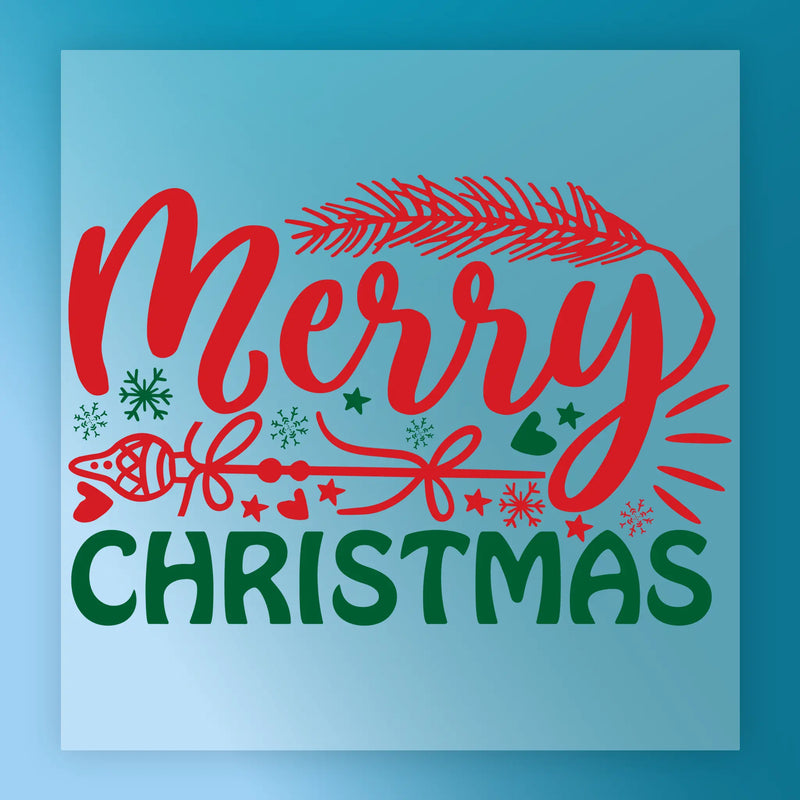 Merry Christmas Festive Design - Ready to Press - InkMerge DTF Transfer
