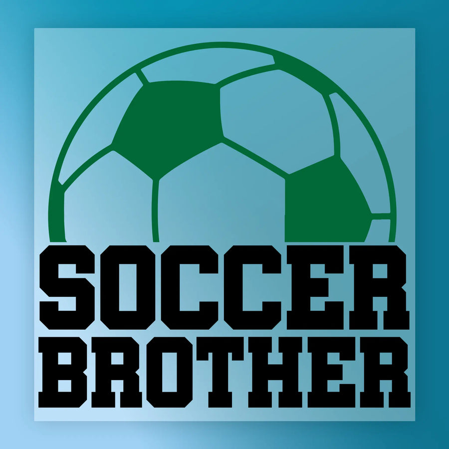 a soccer ball and the text "SOCCER BROTHER" in a bold, black font.
