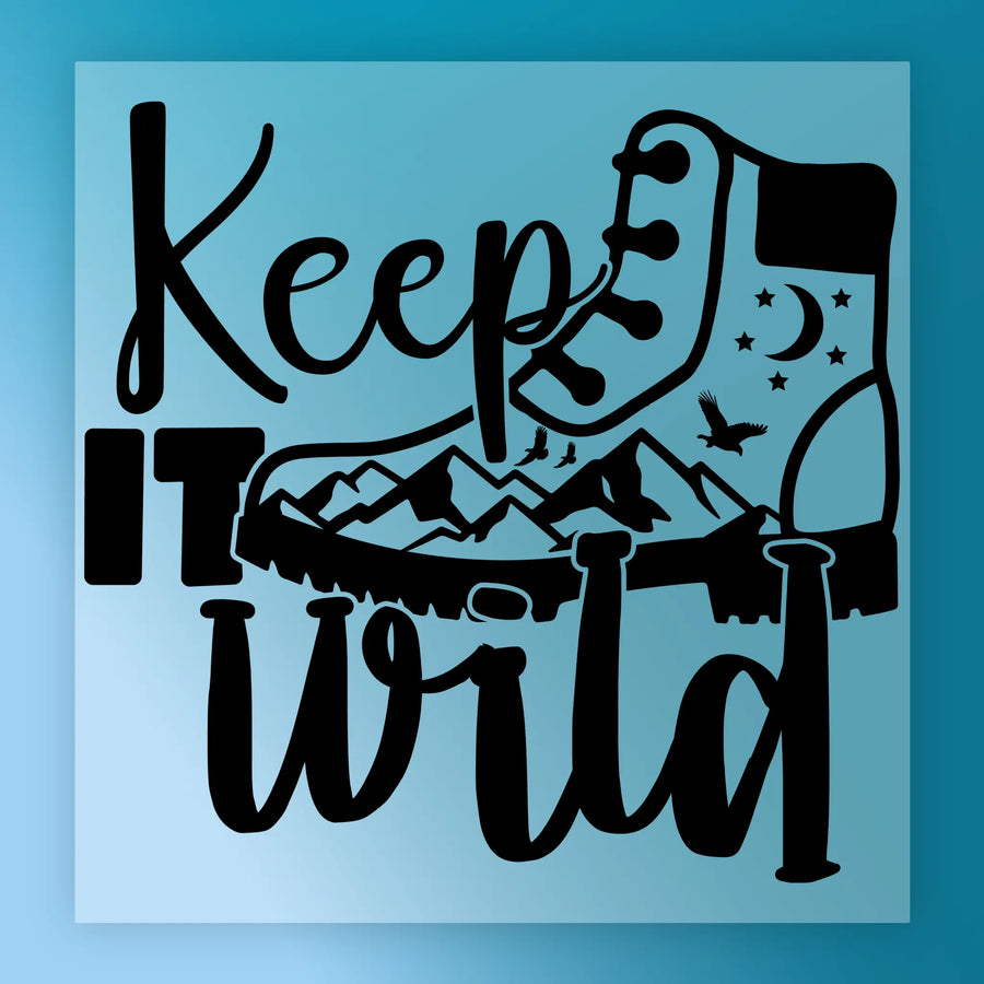 Keep It Wild Adventure Design DTF Transfer - InkMerge Heat Press Design