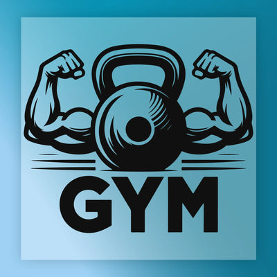 Gym Motivation Kettlebell Design - Ready to Press - InkMerge DTF Transfer