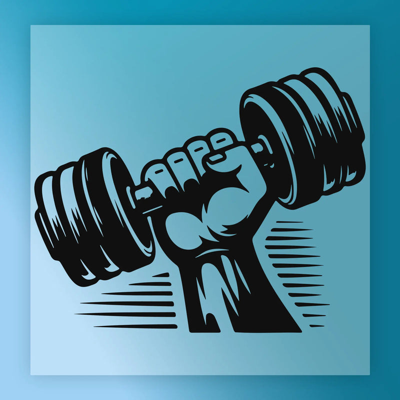 Empowerment Dumbbell Graphic - Ready to Press - InkMerge DTF Transfer