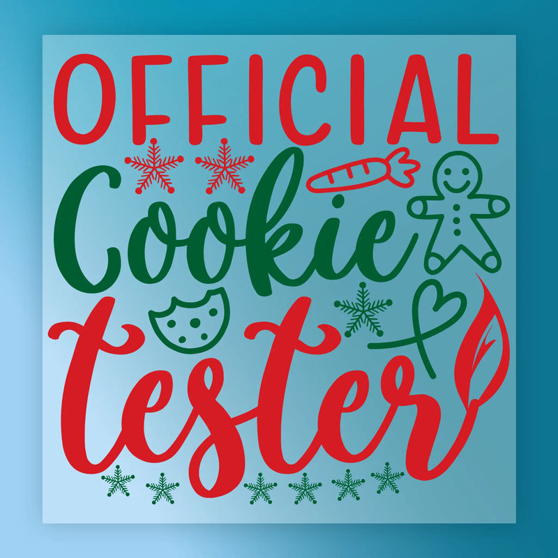 Cookie Tester Holiday Design - Ready to Press - InkMerge DTF Transfer
