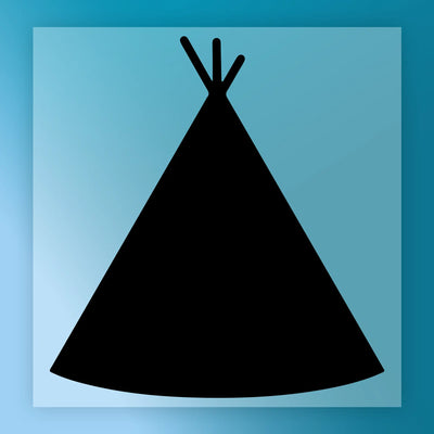 Teepee Silhouette Adventure - Ready to Press - InkMerge DTF Transfer