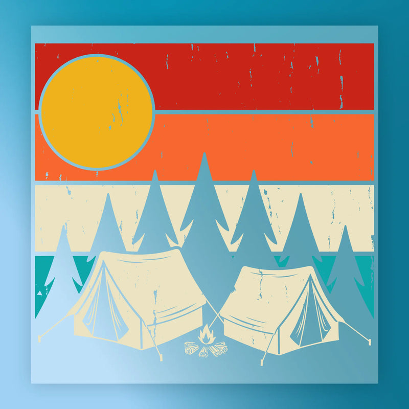 Good Vibes Retro Sunset Design - Ready to Press - InkMerge DTF Transfer