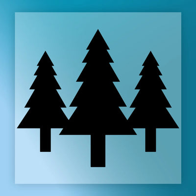 Pine Tree Silhouette Design - Ready to Press - InkMerge DTF Transfer