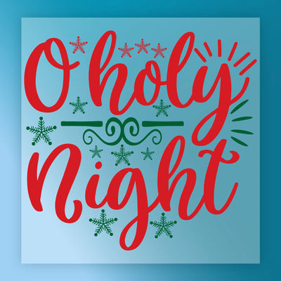 O Holy Night Christmas Design - Ready to Press - InkMerge DTF Transfer