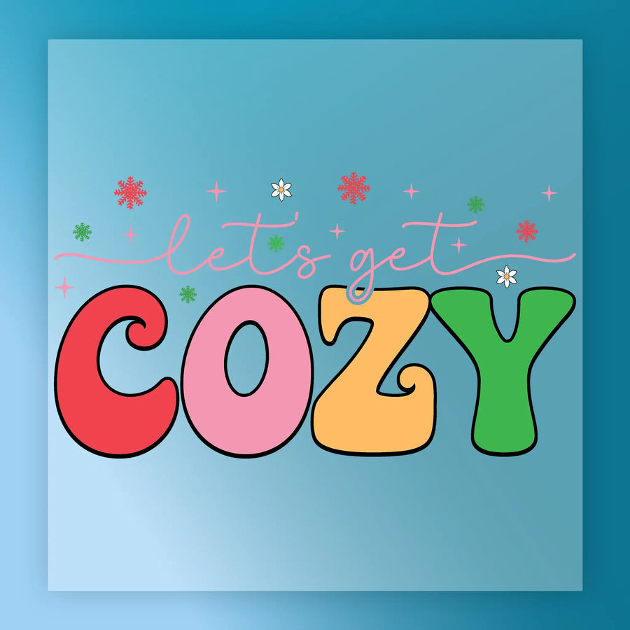 Let's Get Winter Design DTF Transfer - InkMerge Heat Press Design