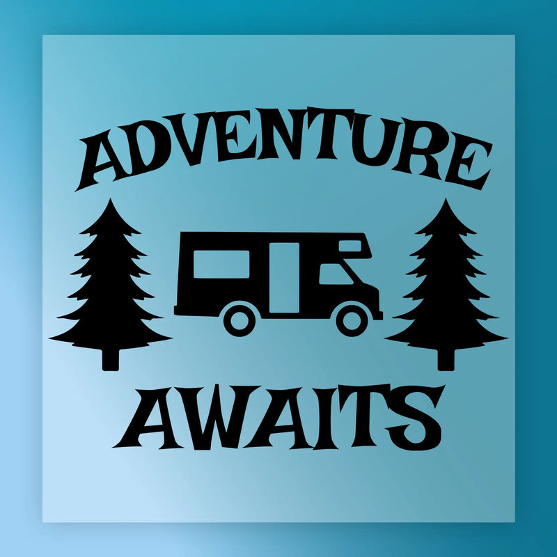 Adventure Awaits Camper Van Design - Ready to Press - InkMerge DTF Transfer