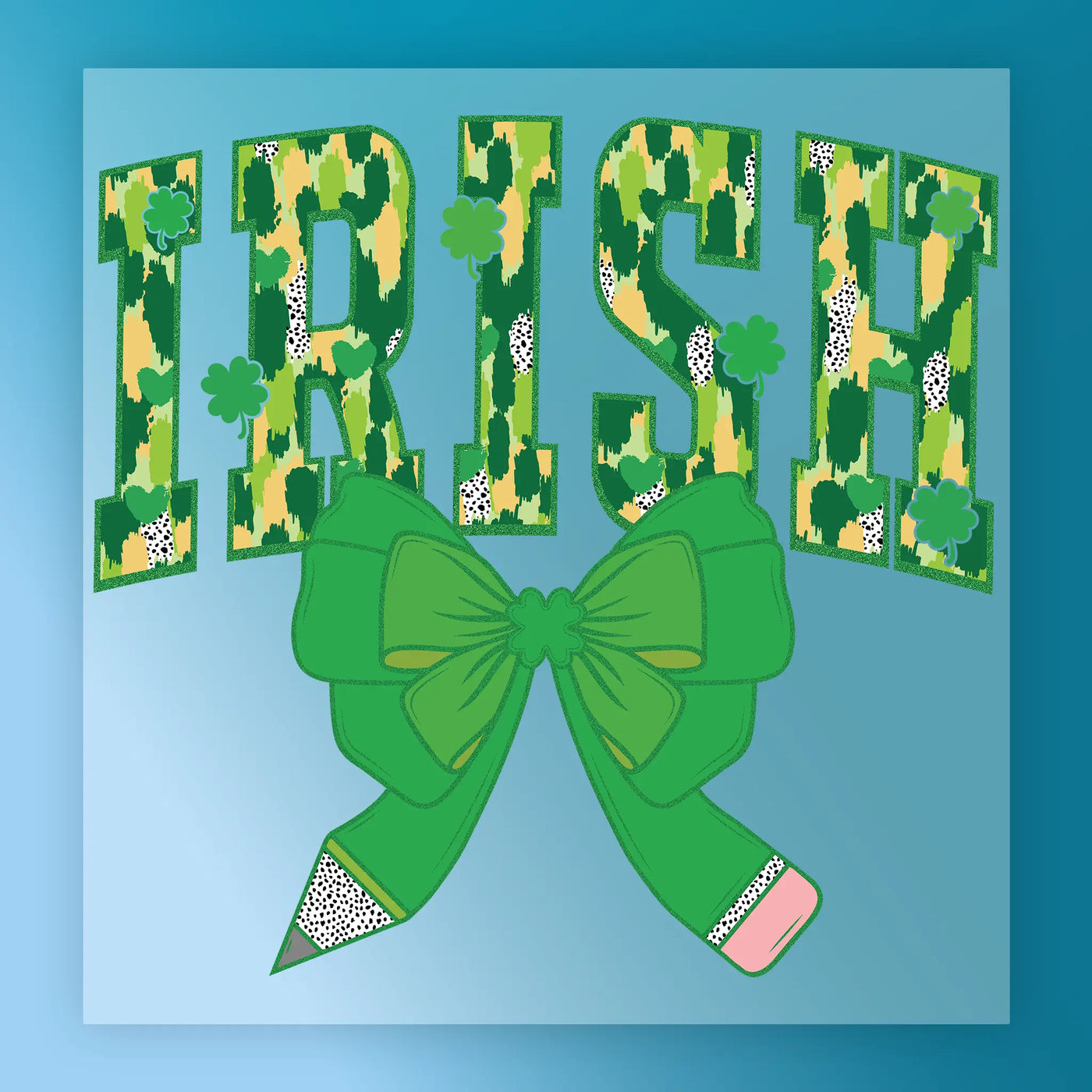 Irish Pride Shamrock Design DTF Transfer - InkMerge Heat Press Design