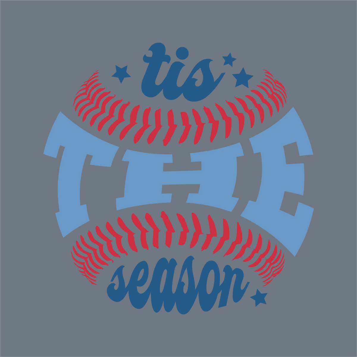 Tis The Season Baseball DTF Transfer