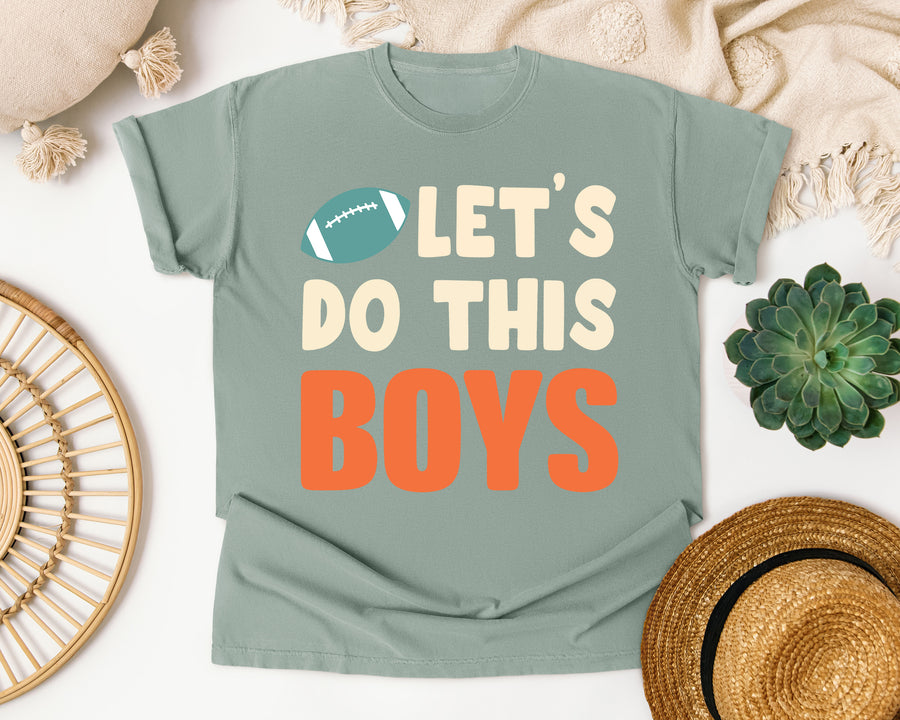 Lets Do This Boys Bold graphic tee in Bay