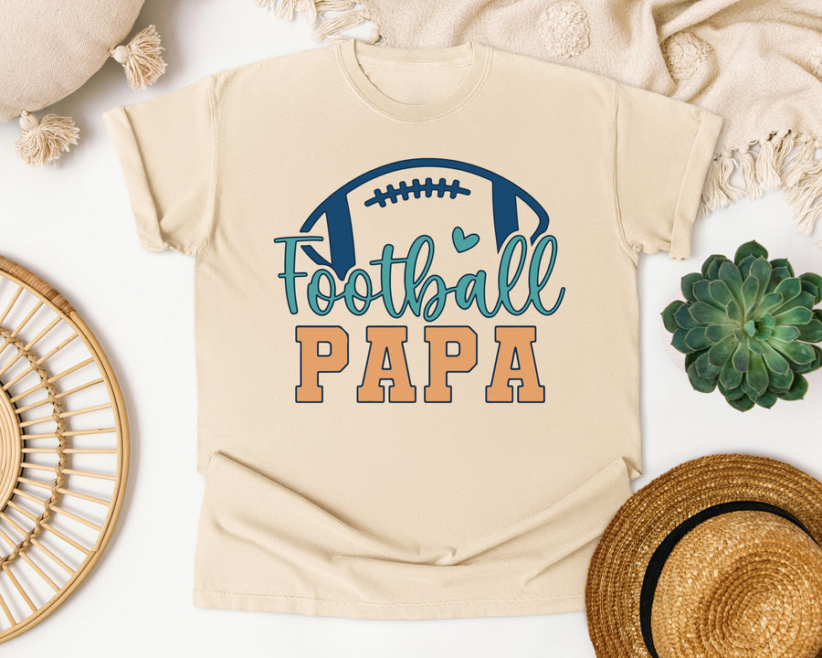 Football Papa graphic tee in Ivory