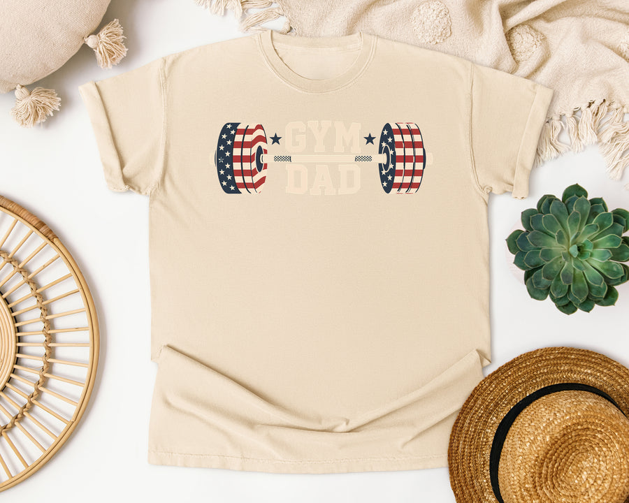 Gym Dad graphic tee in Ivory