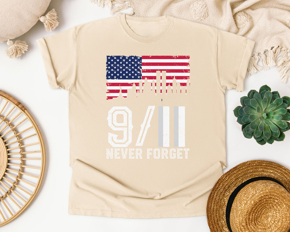 Never Forget White 7 graphic tee in Ivory