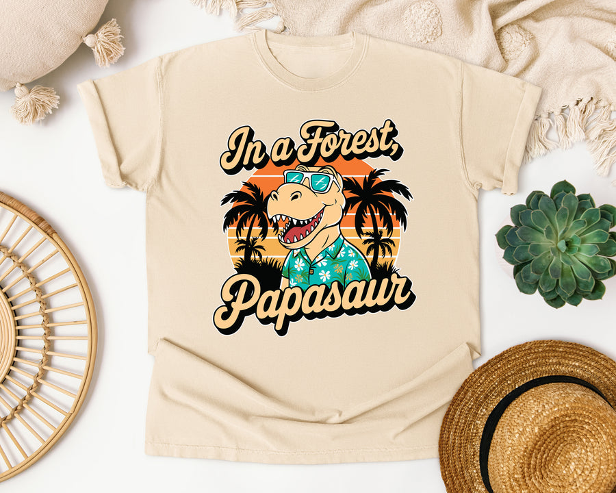 Papasaur graphic tee in Ivory