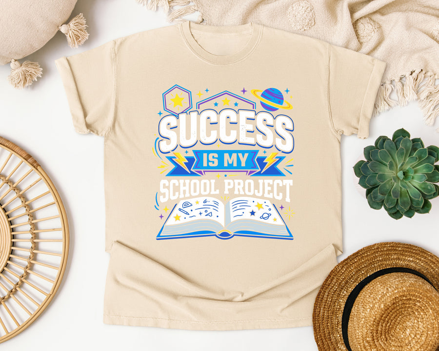 Success Is My School Project graphic tee in Ivory