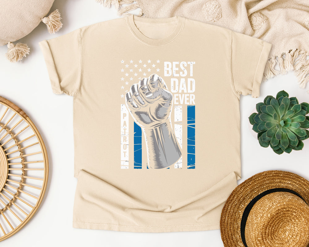 Best Dad Ever Patriot graphic tee in Ivory