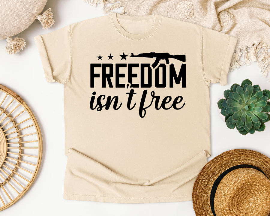 Freedom Isn't Free White graphic tee in Ivory
