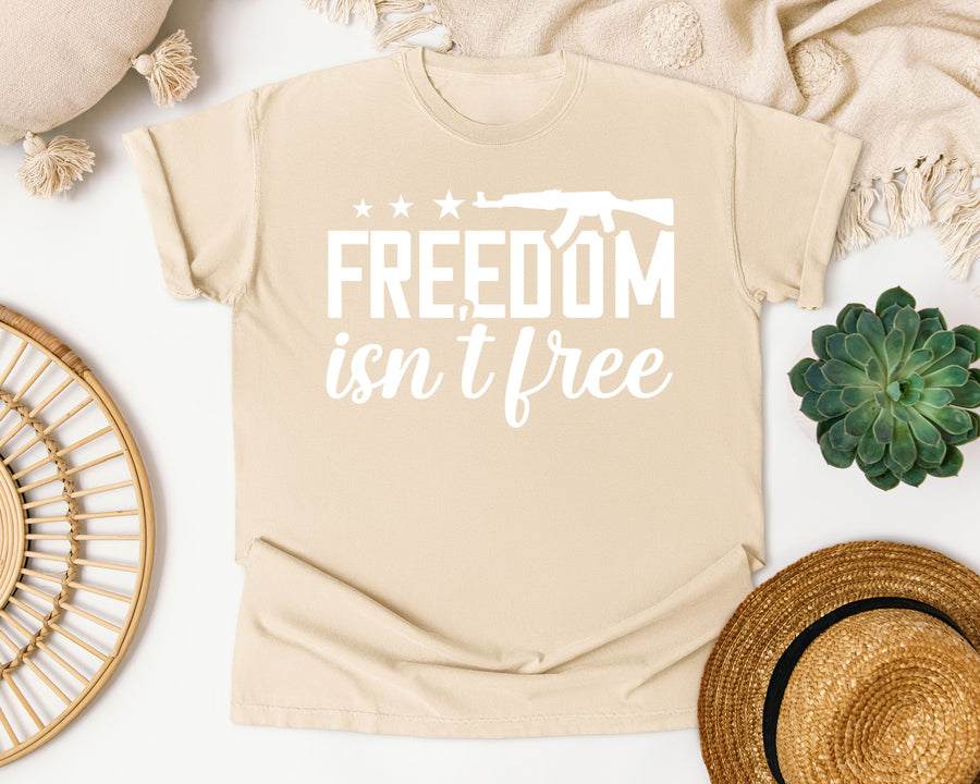 Freedom Isn't Free White 2 graphic tee in Ivory