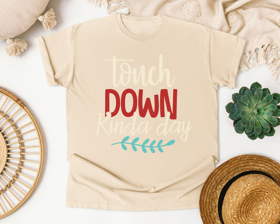 Touch Down Kinda Day Cream graphic tee in Ivory