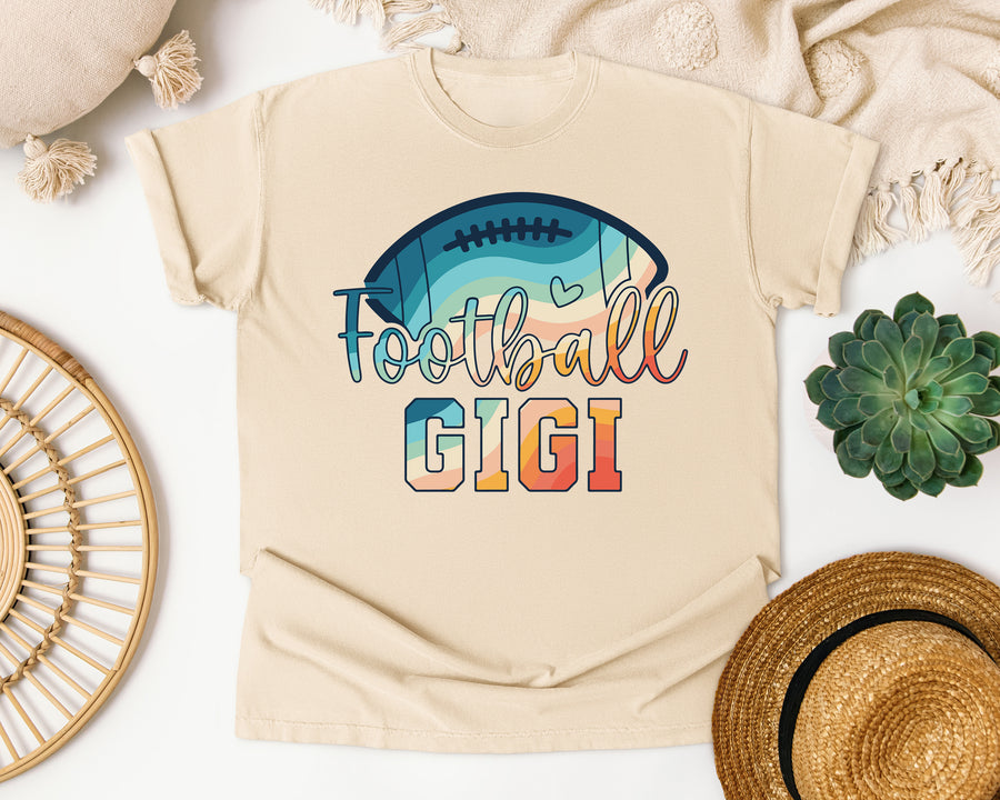 Football Gigi graphic tee in Ivory
