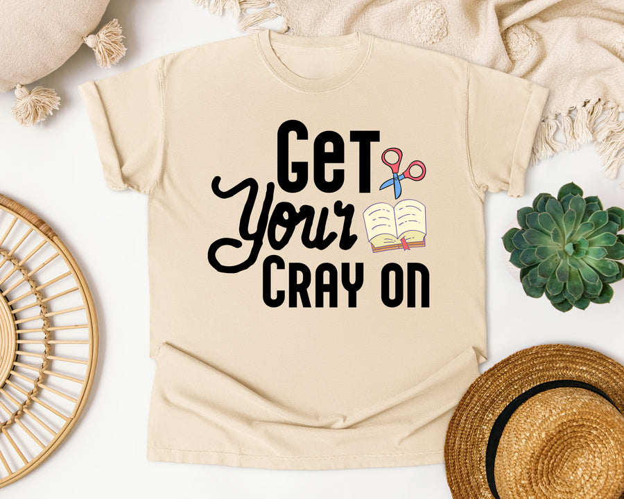 Get Your Cray On graphic tee in Ivory
