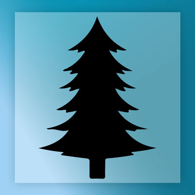 Minimalist Christmas Tree Silhouette - Ready to Press - InkMerge DTF Transfer