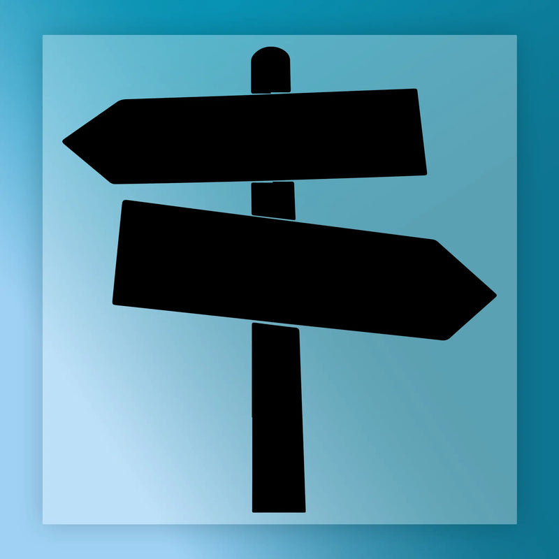 Directional Signpost Journey Design - Ready to Press - InkMerge DTF Transfer