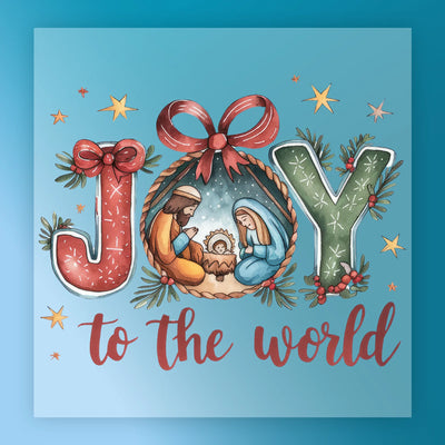 JOY Nativity Scene - Ready to Press - InkMerge DTF Transfer