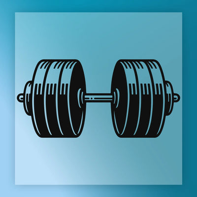 Strength and Fitness Dumbbell Design - Ready to Press - InkMerge DTF Transfer