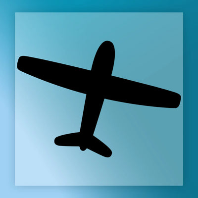 Airplane Silhouette Adventure - Ready to Press - InkMerge DTF Transfer