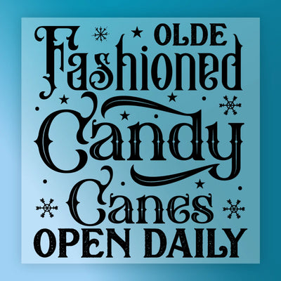 Olde Fashioned Candy Canes Design - Ready to Press - InkMerge DTF Transfer