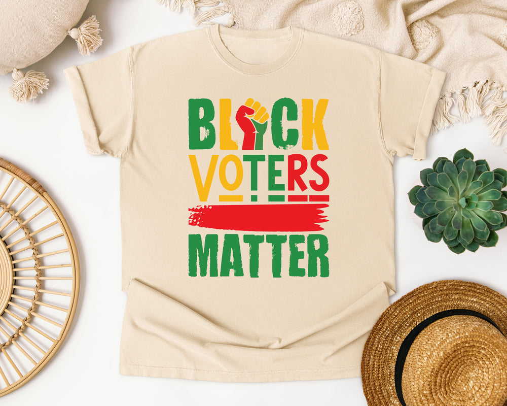 Black Voters Matter graphic tee in Ivory Comfort Colors 1717