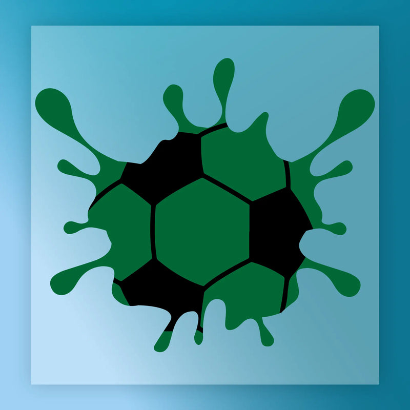 Soccer Ball Paint Splatter Art - Ready to Press - InkMerge DTF Transfer