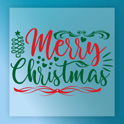 Merry Christmas Hand-Lettered Design - Ready to Press - InkMerge DTF Transfer