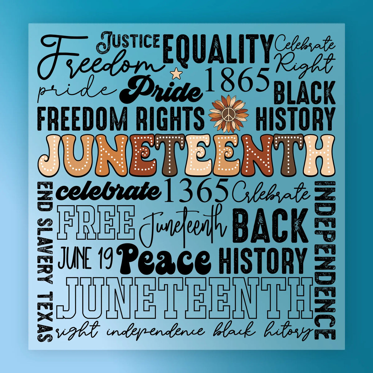 Juneteenth Celebration DTF Transfer - InkMerge Heat Press Design