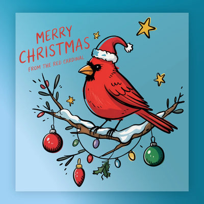 Cardinal Christmas Design - Ready to Press - InkMerge DTF Transfer